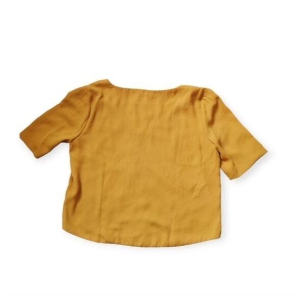DEX CROP Top Mustard Top Shirt Small - Picture 2 of 8